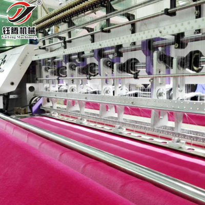 245cm genişliğinde çok iğneli battaniye makinesi YGB96-2-3 model ağır battaniye için 4500 kg kapasite