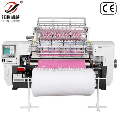 Yüksek Quilting Hızlı Otomatik Fil Cutter Bilgisayarlı Çok iğneli Quilting Makinesi