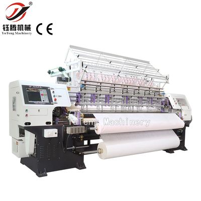 Multi iğneli Lock Stitch Otomatik Quilting Makinesi Ev Tekstil Kumaş Quilting